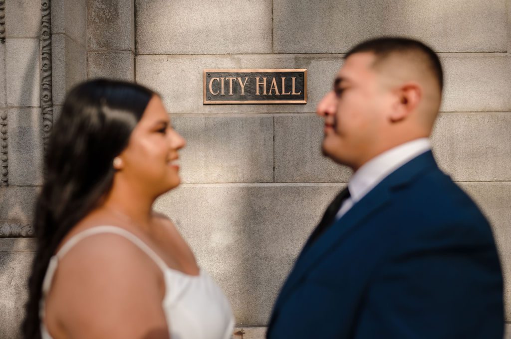 A couple elopes at Chicago City Hall